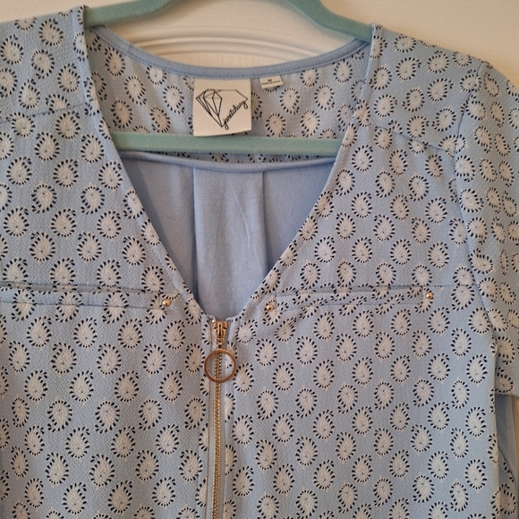 NWT Women's Blouse Janetchung M Career Shirt‎ Spring Professional Business - Picture 2 of 4